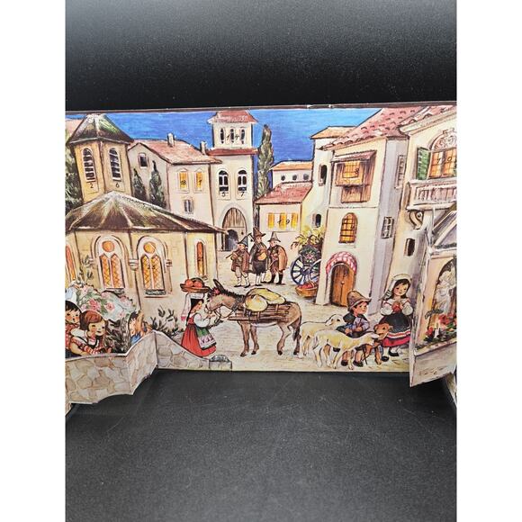 Vintage Christmas Advent Pop Up Calendar West Germany #255 Stuttgart-Rohr - Picture 2 of 7